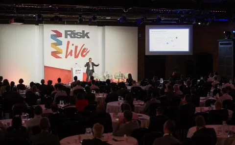 Speaker on stage at risk live