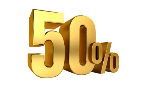 50% senior audience